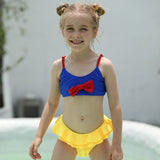 Children Swimwear Bikini Bow Cartoon