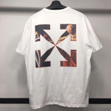 Off White T Shirt Ow Summer Arrow Print Loose Short Sleeve Cotton Tshirt Owt