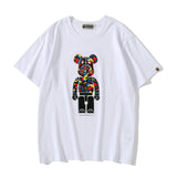 Bape Bearbrick T Shirt Camouflage Loose Short Sleeve Men And Women Same Style