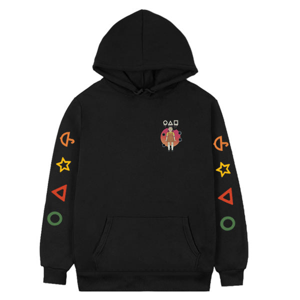Squid Game Costume Hoodie Casual Sports Pullover Sweater for Men