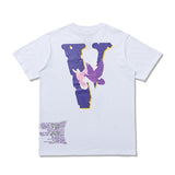 Vlone T Shirt Summer Short-Sleeved Men'S And Women'S T-Shirt Street Popular Flying Pigeon Printing Half Sleeve Shirt