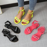 Women Open Toe Sandals Flats Large Size Summer Flat Fashion Sandals