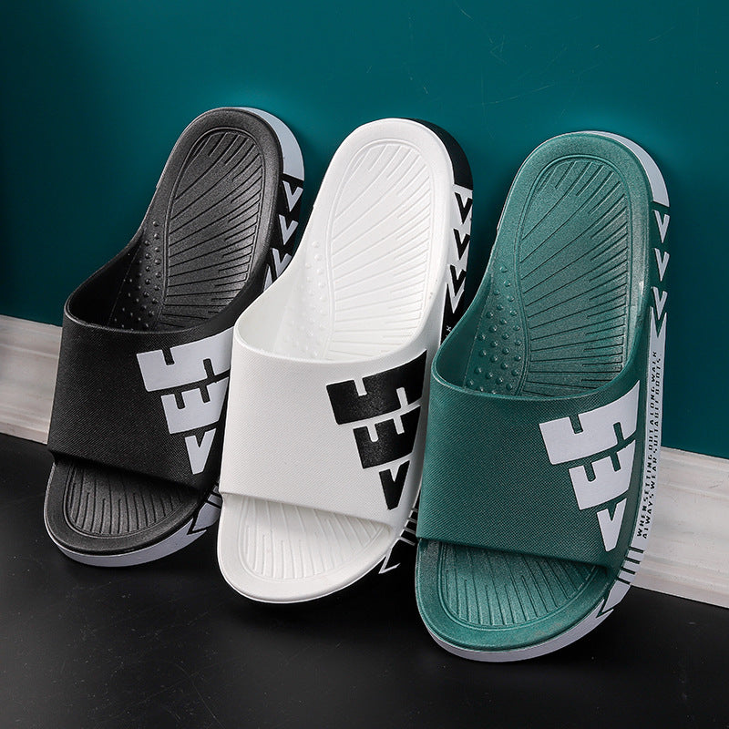 Beach Slides Summer Men's Slippers Fashion Trendy Home Slippers