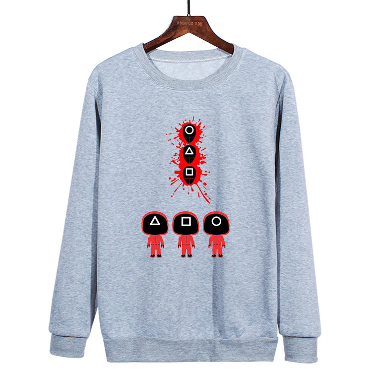 Squid Game Costume Beauty Clothing Loose Long Sleeve Crew Neck Sweater Women