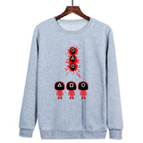 Squid Game Costume Beauty Clothing Loose Long Sleeve Crew Neck Sweater Women