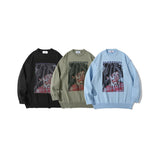 Man Fall Outfits Loose Couple Sweater Sweater for Men and Women