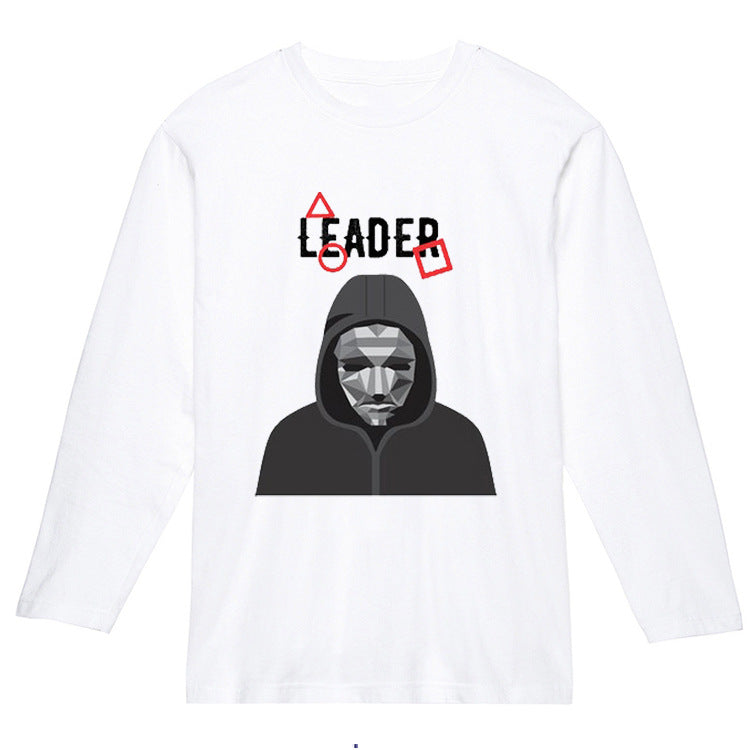 Squid Game Costume Printed Men's and Women's Long Sleeves T-shirt