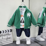 Toddler Boys Jackets Boys Autumn Clothing Baseball Uniform Jacket