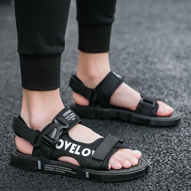 Men Sandals Indoor and Outdoor Beach Sandals Sport Flip Flops Comfort Casual Sandal Summer Sandals Men plus Size Shoes Non-Slip Beach Shoes