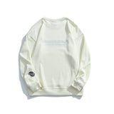 Crew Neck Sweatshirts for Men Men's Clothing Retro Alphabet Printed Crew Neck Sweatshirt