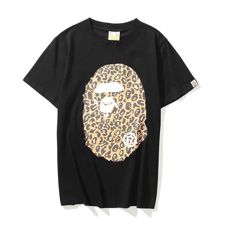 Bathing Ape T Shirt Summer Leopard Print Short Sleeve T-shirt