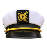 Captains Hat White Embroidery Navy Hat a Sailor's Cap