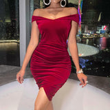 Maxi Burgundy Dress Formal Spring/Summer Red Dress