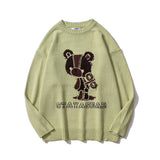 Men Sweater Cartoon Jacquard Sweater Men 'S Autumn Loose Pullover