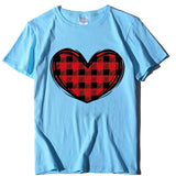 Valentine's Day T Shirts Couples Printed Women's T-shirt Loose T-shirt