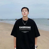 Men T-Shirts Loose Half-Sleeve Top