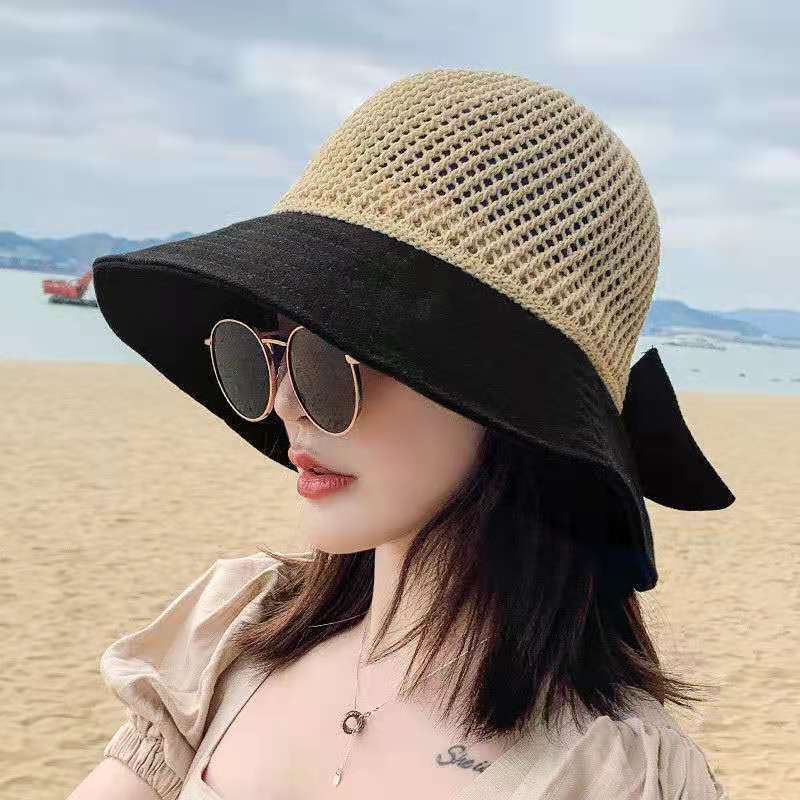 Summer Hats Women's Summer Foldable Woven Straw Hat