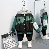 Toddler Boys Jackets Boys' Spring and Autumn Clothing Jacket Baseball Uniform