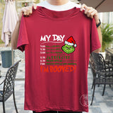 Men and Women Grinch Shirt Christmas Cute Grinch Crew Neck T-shirt