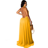 Kendall Jenner Wedding Guest Dress Sexy Fashion Solid Color Chiffon