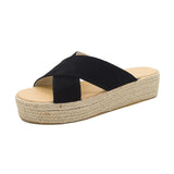 Women Platform Sandals Fashion Platform Suede Large Size Sandals