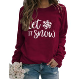 Yes I M Cold Sweatshirts Let It Snow Printed Sports Sweater