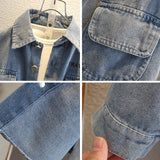 Toddler Boys Jackets Boy's Cowboy Shirt Spring Wear Outer