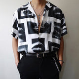 Rave Outfits Mens T Shirt Men Solid Color Shirt