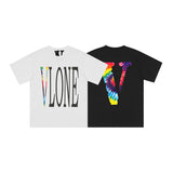 Vlone T Shirt Half Sleeve Men'S And Women'S Loose T-Shirt
