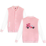 Valentine's Day Jacket Winter Thermal Fleece Sports and Leisure Baseball Uniform