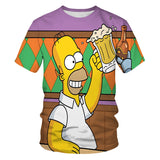 The Simpsons T Shirts Digital Printed Round Neck