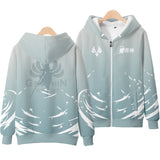 Anime Hoddies Original God Anime Clothing Zipper Hooded Sweater