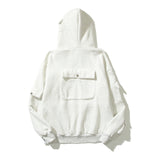 Kanye West Sunday Service Hoodie Vintage Fleece-Lined Hooded Multi-Pocket Thickened Hoodie