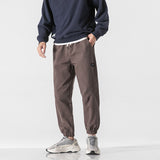 Man Fall Outfis Solid Color Ankle Banded Pants Male Student Workwear Casual Pants