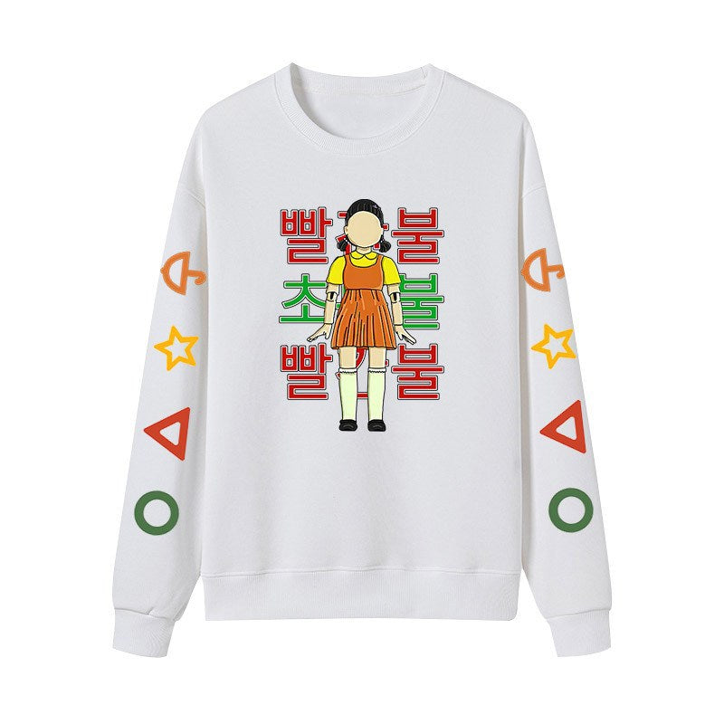 Squid Game Costume Sports Casual round Neck Sweater for Men and Women