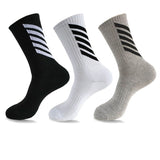 Off White Socks Basketball Socks Men's Thickened Long Tube High-Top Skateboard Trendy Sports Socks