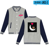 Valentine's Day Jacket Winter Thermal Fleece Sports and Leisure Baseball Uniform