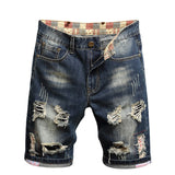 Men Jorts Summer Shorts Men's Ripped Width