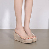 Platform Heels for Women Summer Pearl Thick Bottom Ankle-Strap High Heels