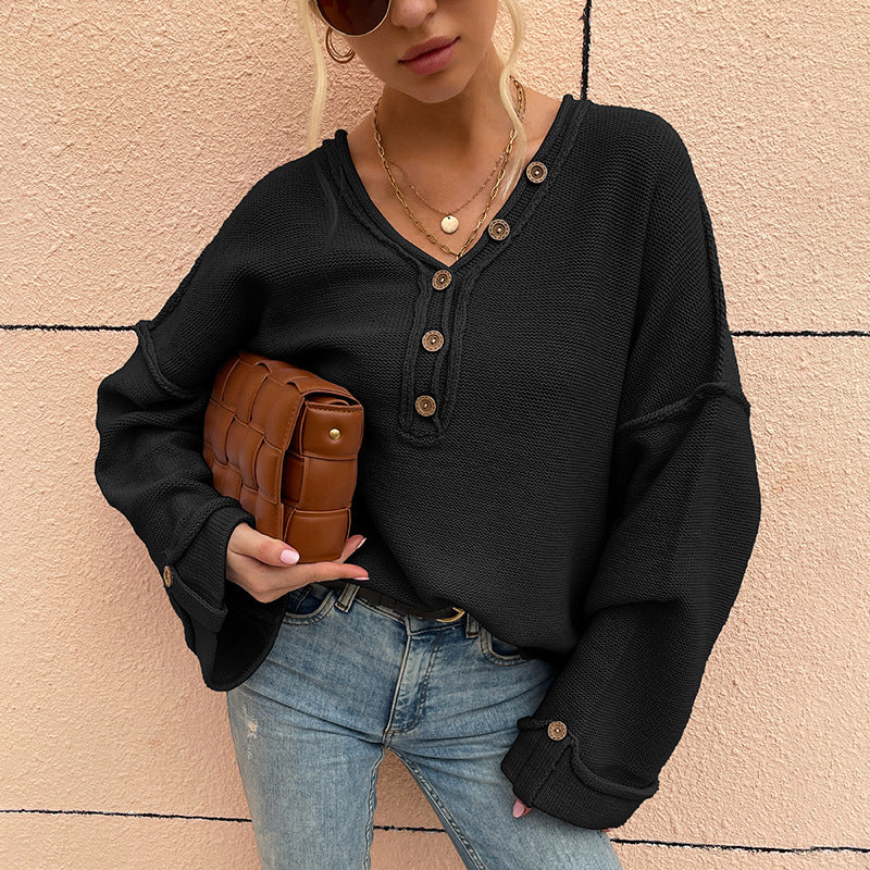 Women Pullover Knit Sweater Autumn and Winter Women's Top