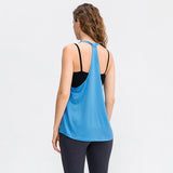 Moisture Wicking Tank Top Yoga Loose Breathable Quick-Dry Vest