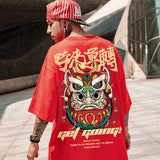 Men T-Shirts Printed Loose Half Sleeve