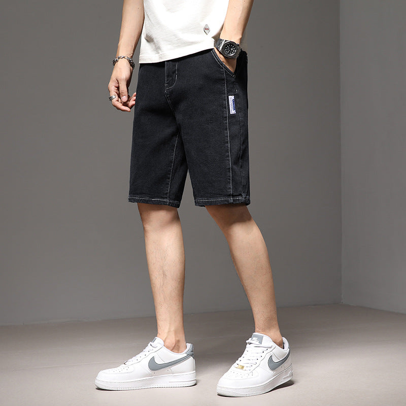 Men Denim Shorts Summer Denim Shorts Men's Loose
