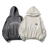 Askyurself Hoodie Letter Loose Hooded Sweater Men's Casual