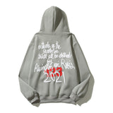 Kanye West Sunday Service Hoodie Flower Stereo Printing Plus Velvet
