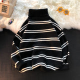 Men 'S Jackets Autumn And Winter Striped Sweater Men 'S Loose