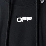 Off White Hoodie With Arrow Print Men'S Plus Size Casual And Comfortable Sweater Owt