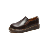 Mary Jane Shoes Black Autumn And Winter Women'S Shoes Loafers