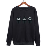 Squid Game Costume round Six Printed Crew Neck Sweatshirt