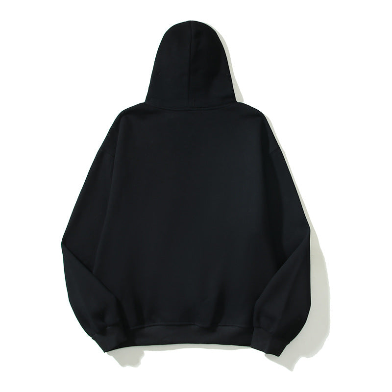 Kanye West Sunday Service Hoodie Present Shark Print Loose Velvet Padded Hooded Sweatshirt